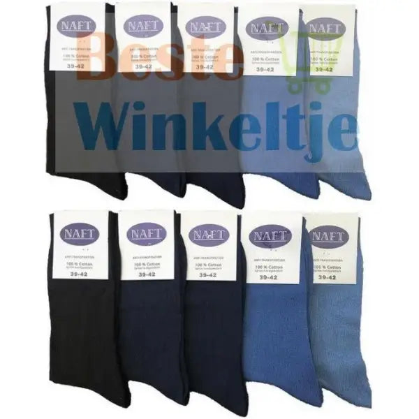 10 paar Nette Heren Sokken Jeans Naft