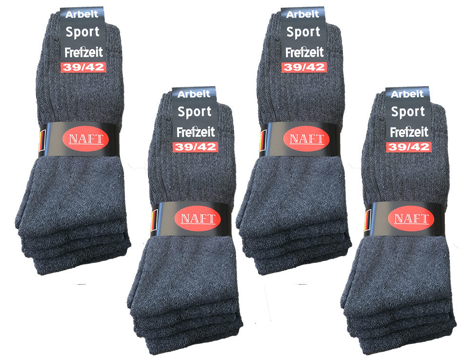 10 paar Sport/Werk sokken Grijs Naft