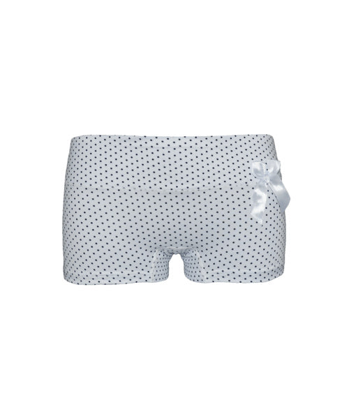 10 pack FINE WOMAN® Katoenen Boxershort dottie met strikje - Dames