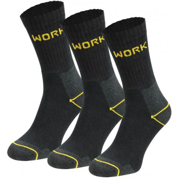 10 pack WORK katoenen werk sokken Zwart Naft