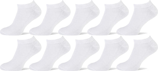 10x Sneaker sokken Wit Naft Unisex