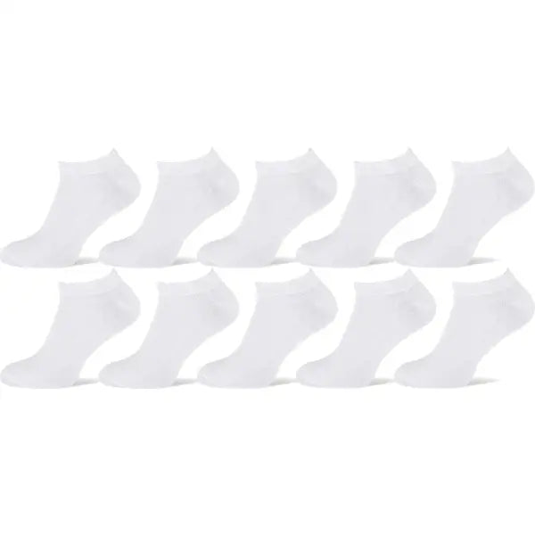 10x Sneaker sokken Wit Naft Unisex