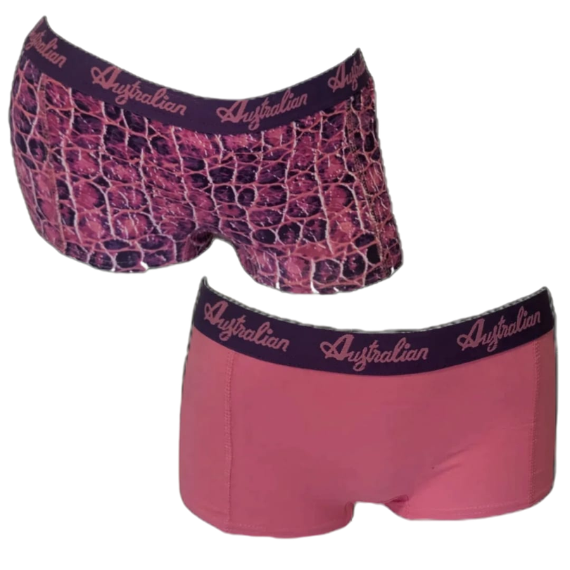 2 pack Australian Dames Animal pink - Dames ondergoed