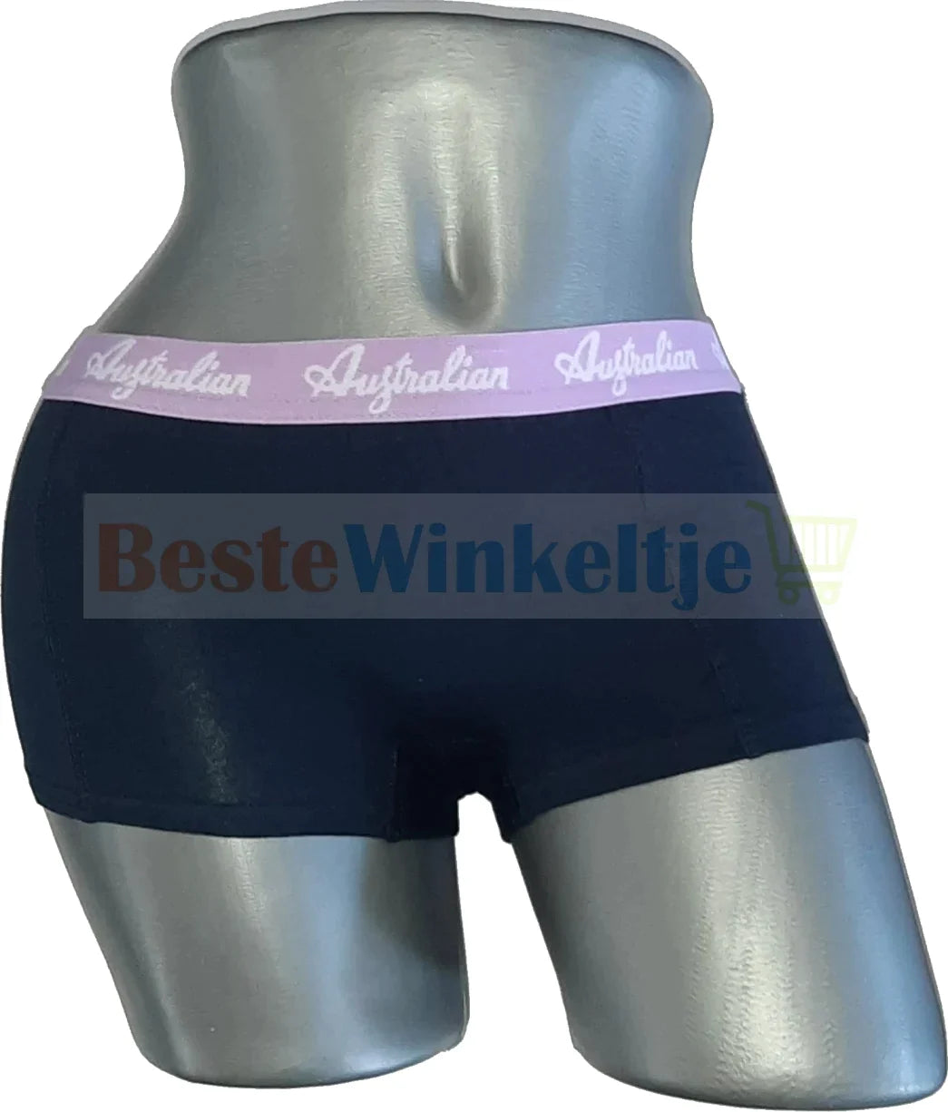 2 pack Australian Dames Zwart-Lila - boxershort