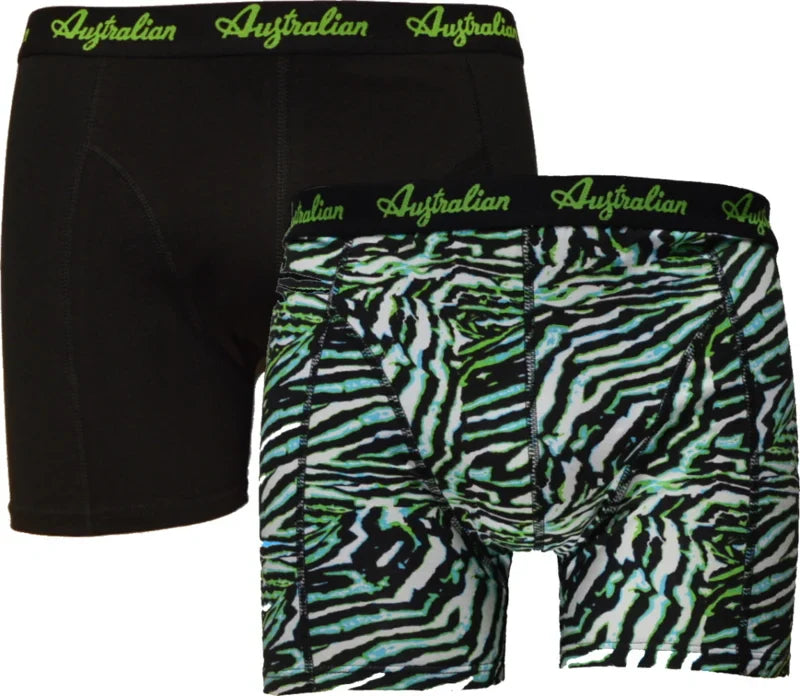 2 pack Australian Heren Boxershort Black - Camo - L / Heren / Print - Boxershort heren