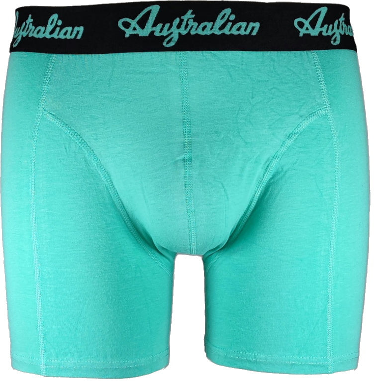 2 pack Australian Heren Boxershorts Black Mint - Boxershort