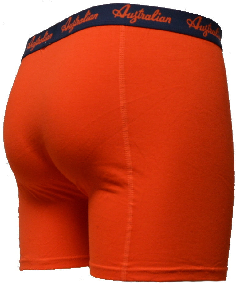 2 pack Australian Heren Boxershorts ’Deepforest-Orange’ - Boxershort