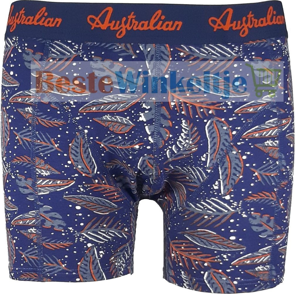 2 pack Australian Heren boxershorts Forest Blauw - Boxershort