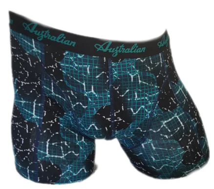 2 pack Australian Heren boxershorts Green labyrinth Print - Boxershort heren