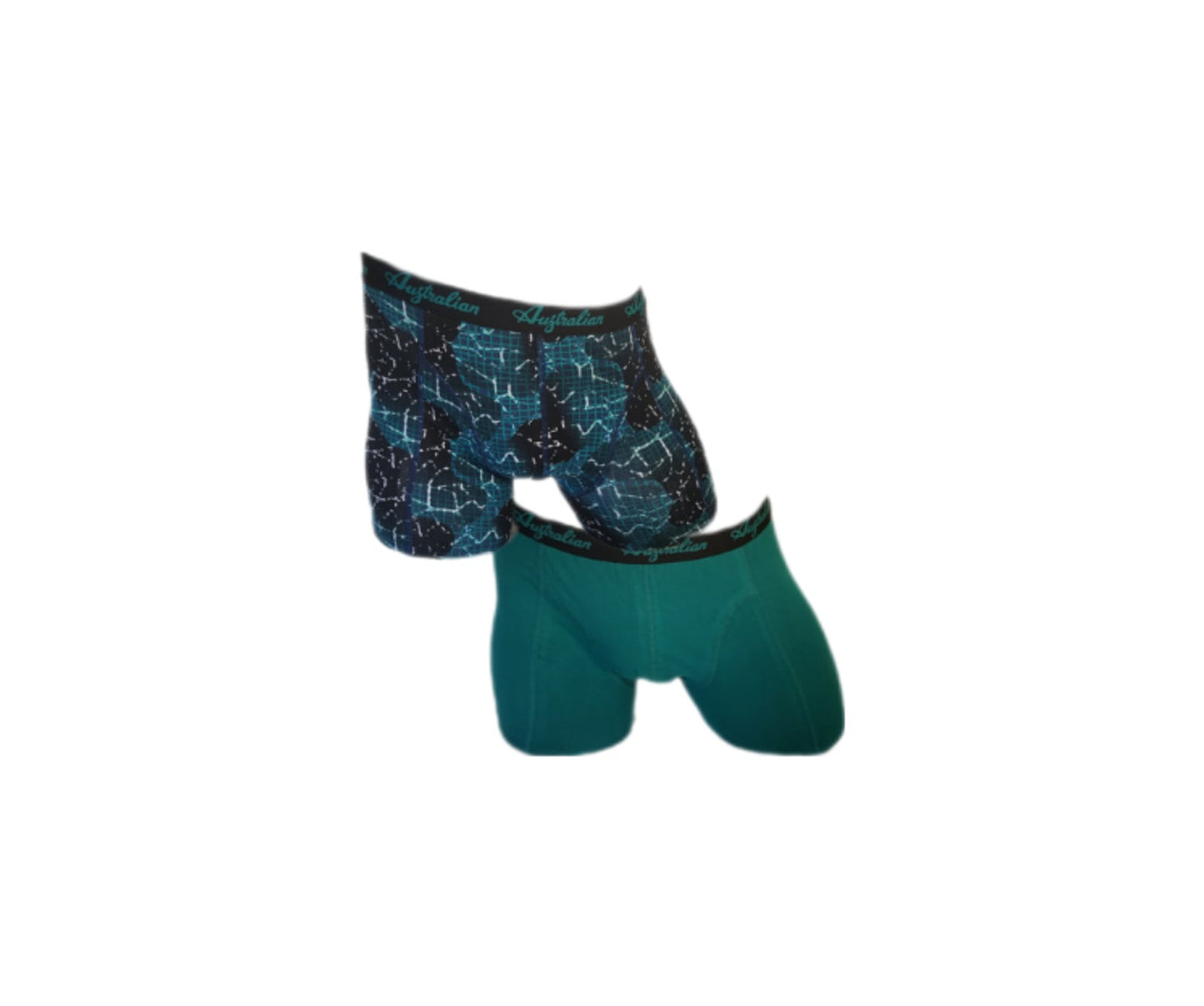 2 pack Australian Heren boxershorts Green labyrinth Print - Boxershort
