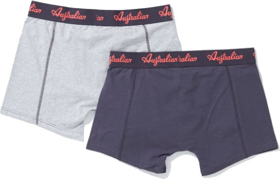 2 pack Australian Heren boxershorts Grijs-Antracite - Boxershort