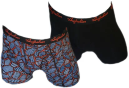 2 pack Australian Heren boxershorts Orange Black - Boxershort heren