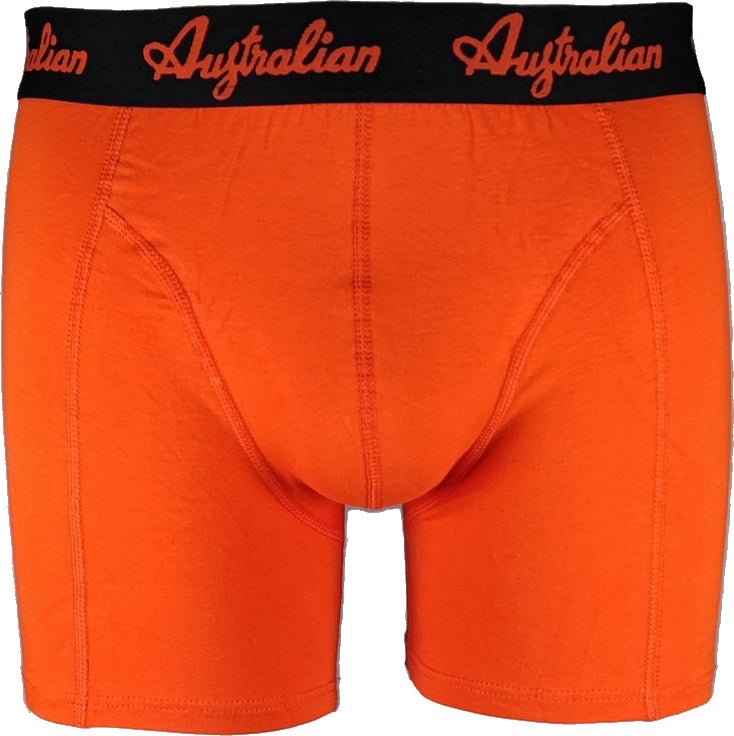 2 pack Australian Heren Boxershorts Scorched Orange - Boxershort