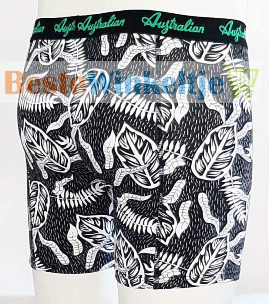 2 pack Australian Heren boxershorts Zwart Print - Boxershort