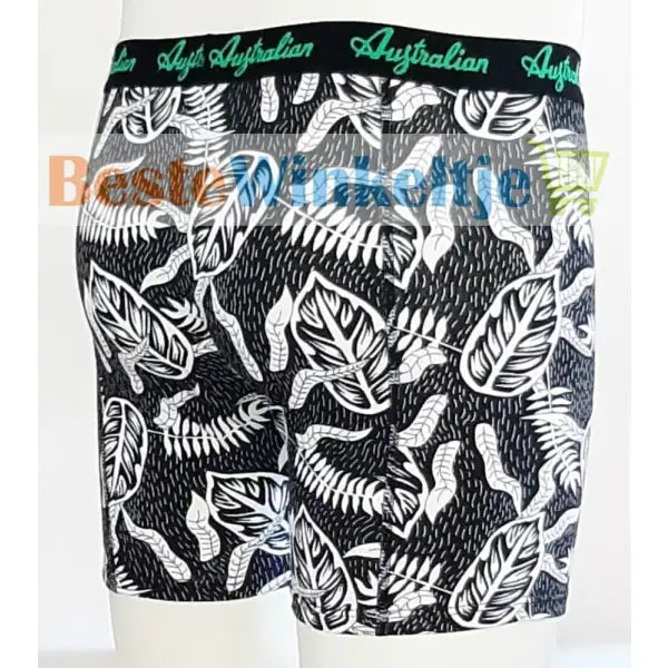 2 pack Australian Heren boxershorts Zwart Print - Boxershort