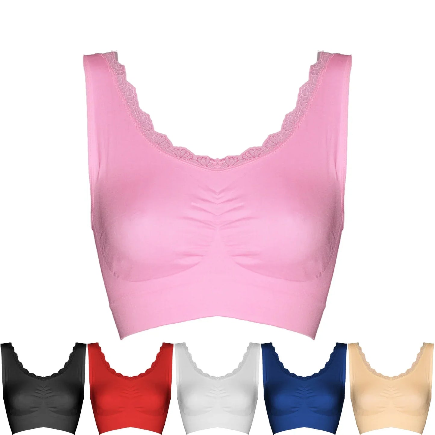 2 pack Fine Woman Comfort Bra met Kant - Dames BH