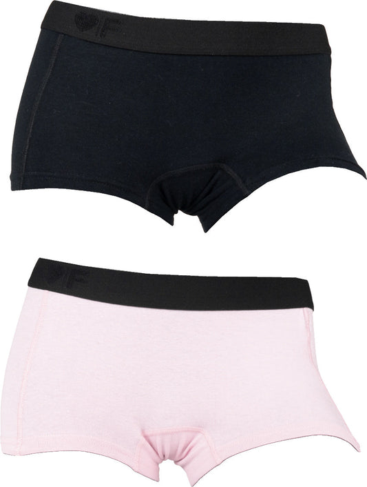 2 pack Funderwear damesboxers Pink-Lichtroze 72004 - Dames boxershort