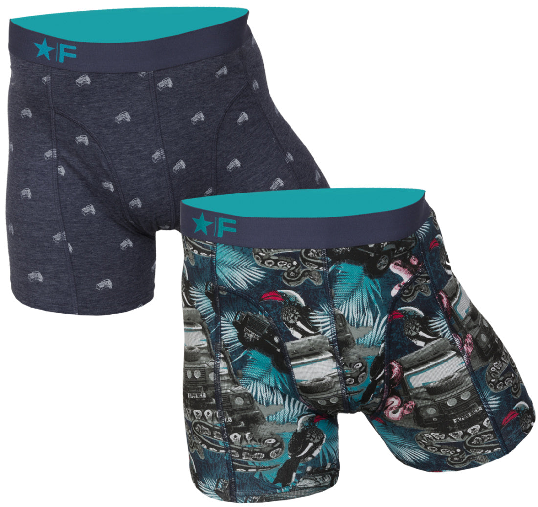2 pack Funderwear Heren Boxer ’Jeep / Jungle’ - Boxershort