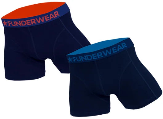 2 pack Funderwear Heren Boxers ’Navy’ - XL / Print Boxershort