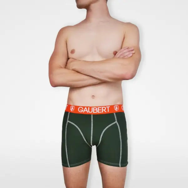 2 pack Gaubert Heren Boxers Groen - Boxershort