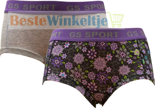 2 pack GS Sport Dames Print - boxershort