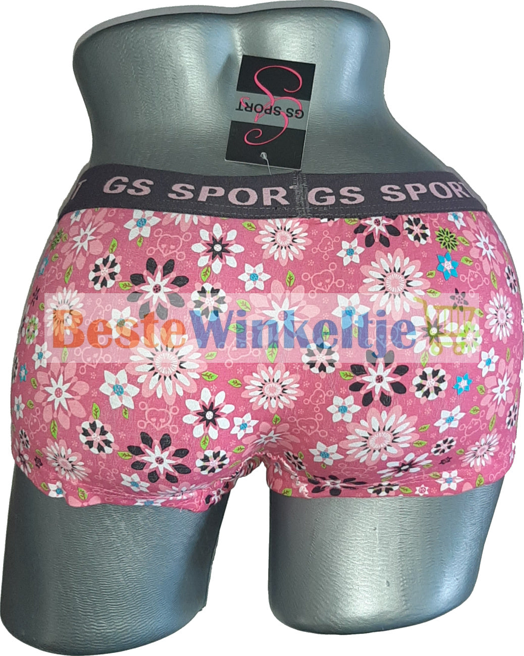 2 pack GS Sport Dames Print Roze/Roze - boxershort