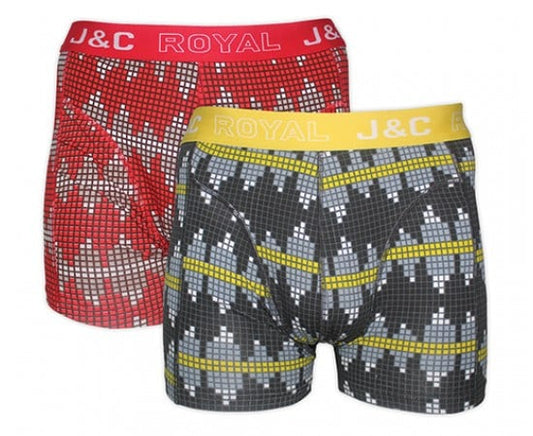 2 pack J&C Heren boxershort ’Grafiek’V