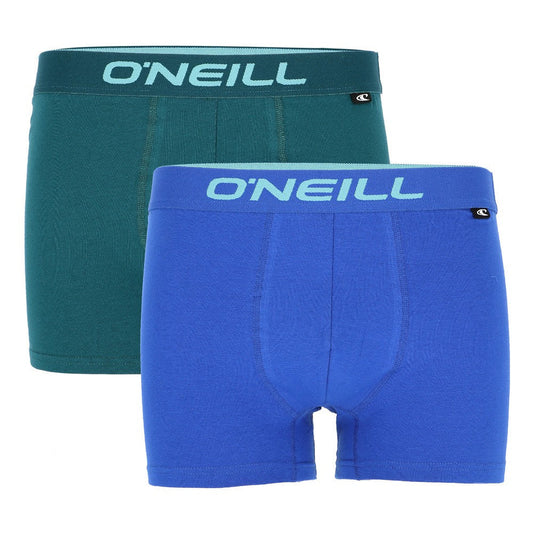 2 pack O’Neil boxershorts blauw en groen - Boxershort heren