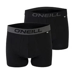 2 pack O’Neill boxershorts plain black - Boxershort heren