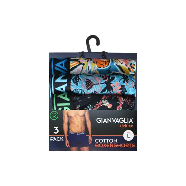3 pack GIANVAGLIA® Deluxe 5502 Heren Katoenen Boxershort