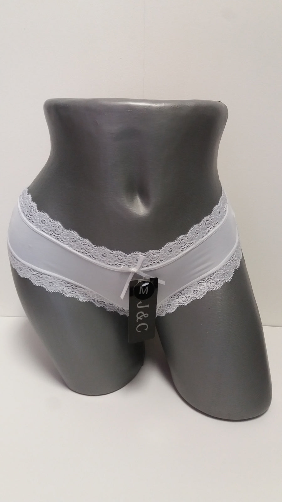 3 pack J&C Dames String Kant Wit 1608