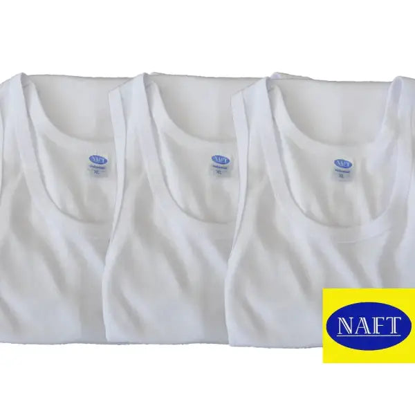 3 pack Naft Heren Halterhemd Wit - Hemd