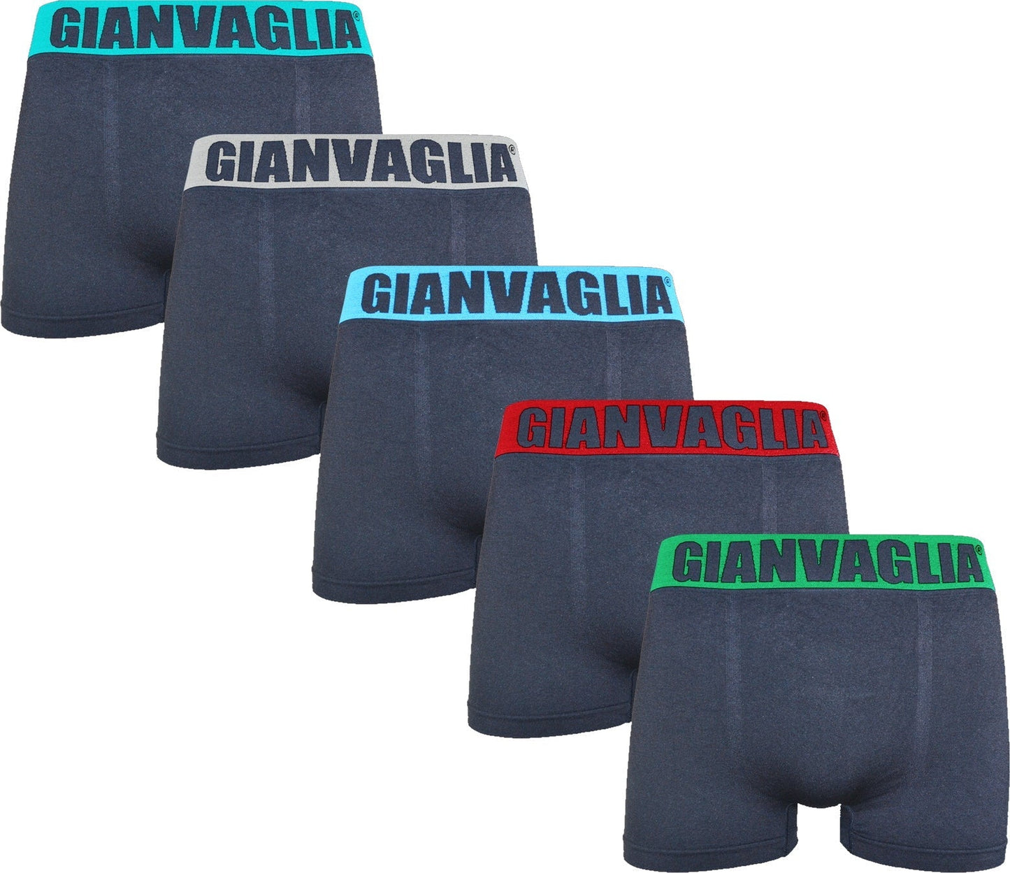 5 pack Gianvaglia Heren boxers Naadloos ’Performance’ - Boxershort