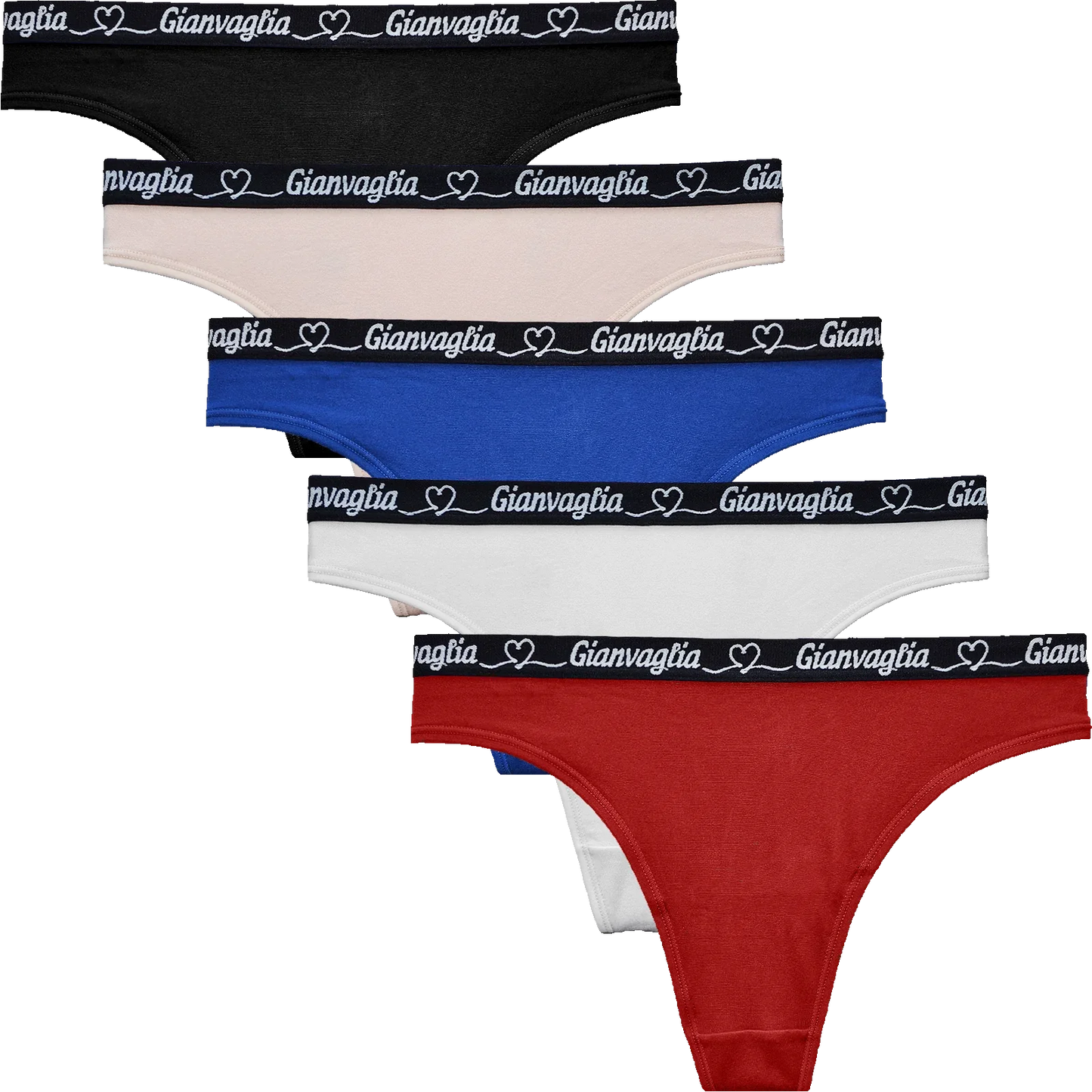 5 Pack Katoenen String Gianvaglia - Dames