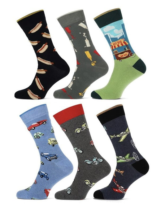 6 paar Heren sokken Teckel limited edition ’Fast&Go’