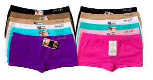 6 pack M&B Lage naadloze Damesboxers - Dames ondergoed