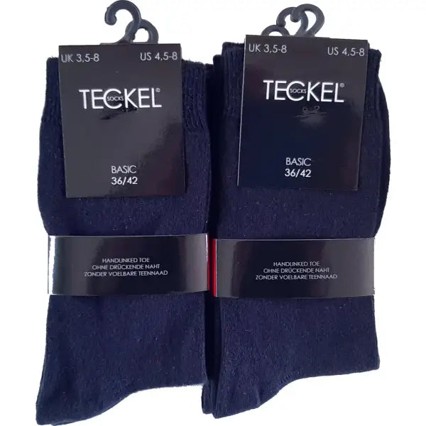 6 pack Teckel Damessokken Marine maat 36-42 - Sokken