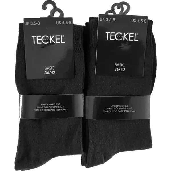 6 pack Teckel Damessokken Zwart - Sokken