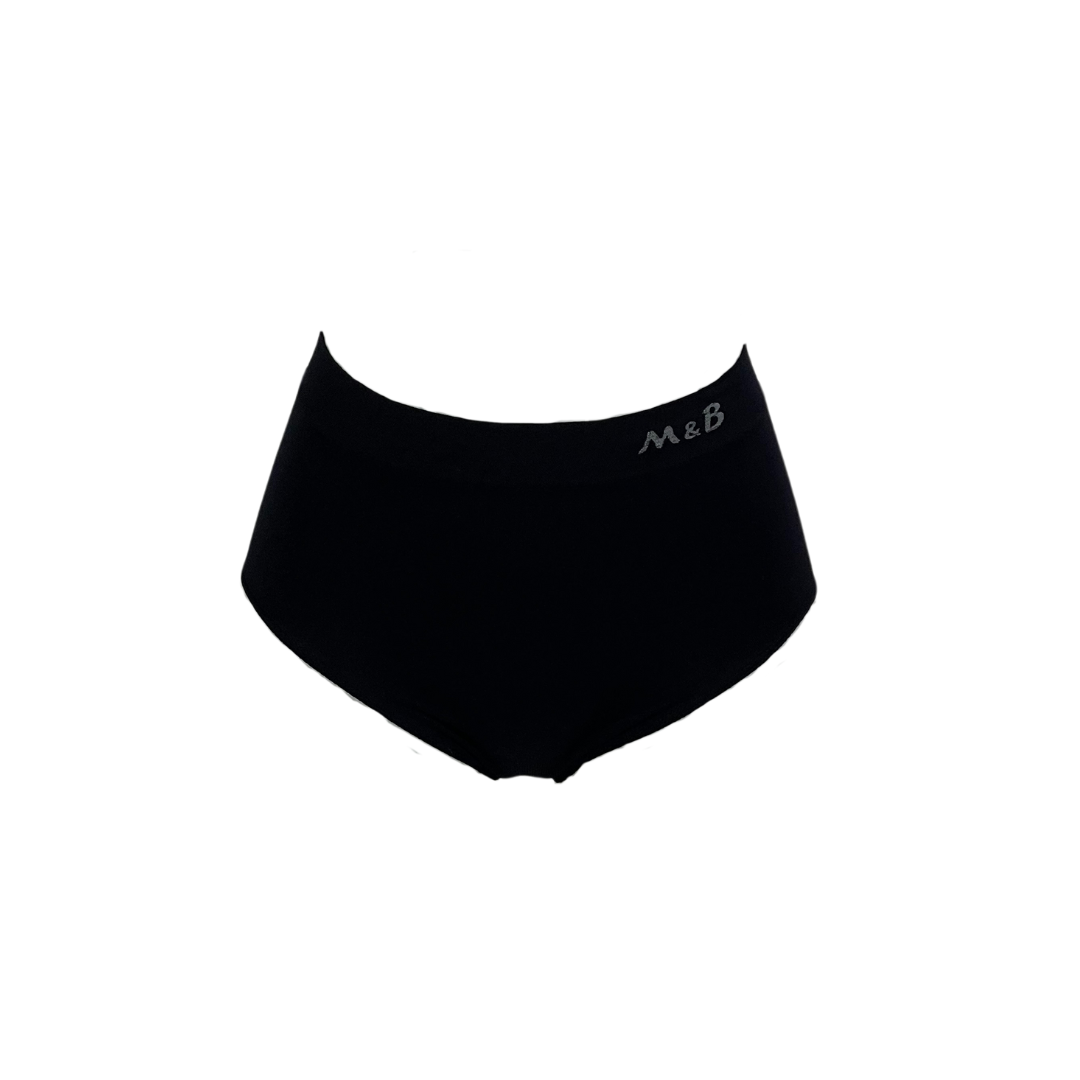 6 pack MB Dames naadloze slip Zwart | Naadloos ondergoed