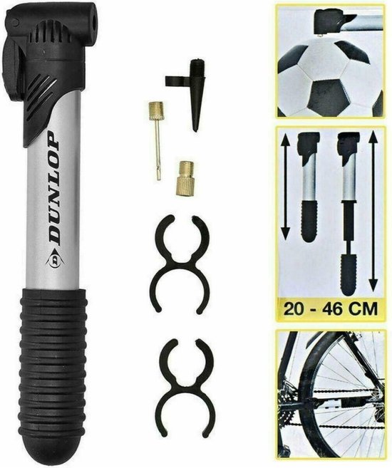 Dunlop Mini Fietspomp/Handpomp - 20-46 cm