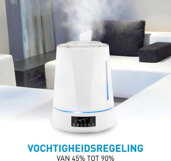 Grundig Luchtbevochtiger - Diffuser Aromatherapie - Humidifier met Hygrometer en Timer