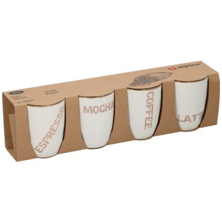 Alpina Koffiekopjes Set - 4 Stuks (320ml)