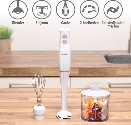 Staafmixer met Hakmolen - Handmixer