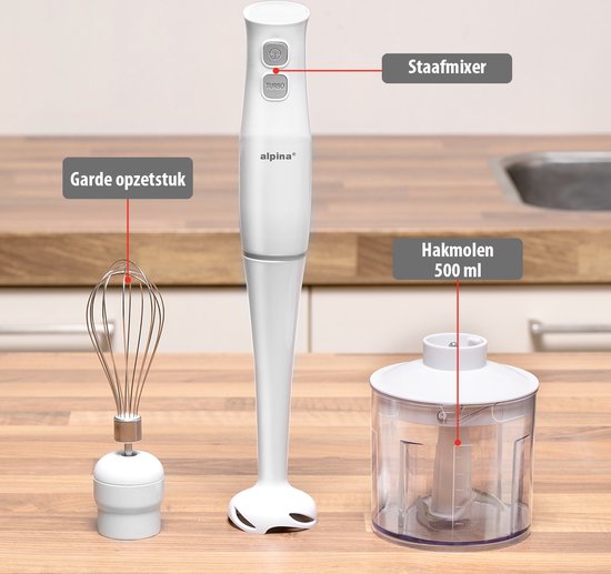 Staafmixer met Hakmolen - Handmixer