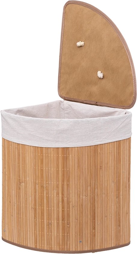 Wasmand Bamboe Hoek 48 Liter