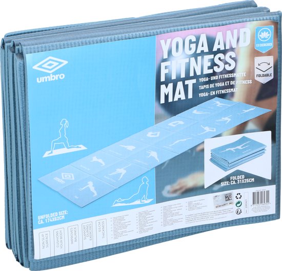 Yogamat opvouwbaar UMBRO incl yoga posities