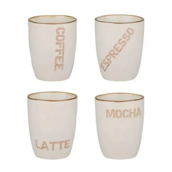 Alpina Koffiekopjes Set - 4 Stuks (320ml) - Koffiekopjes