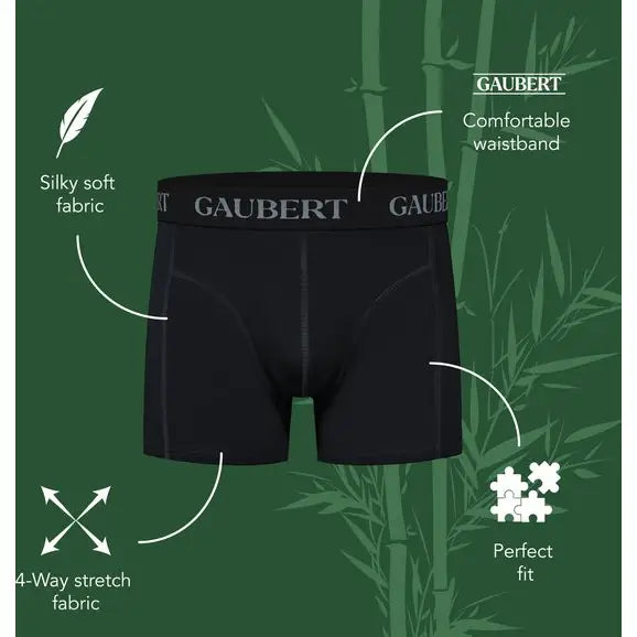 Heren Bamboe Boxershorts - 3-Pack - Zwart - Boxershort heren