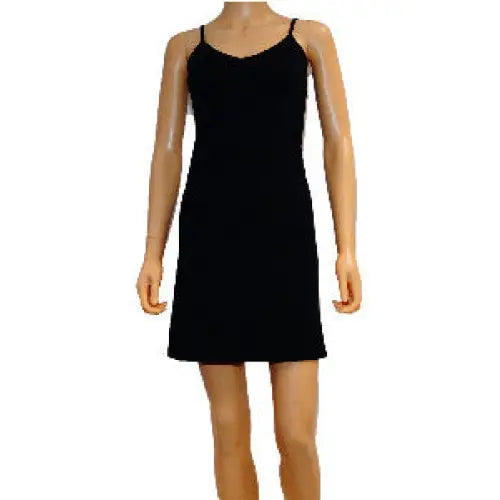 1 pack J&C Dames Onderjurk zwart met kant langs de hals 5841