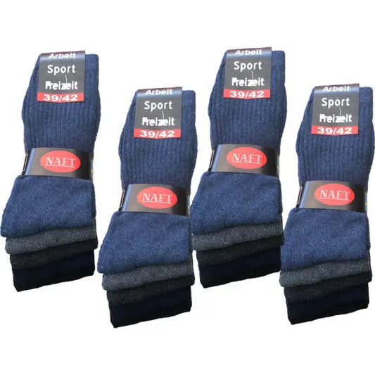 10 paar Sport/Werk sokken jeans kleurassorti Naft